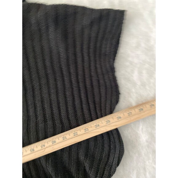 Chico's women's black shawl two way with knit loop size L/XL - Picture 6 of 8